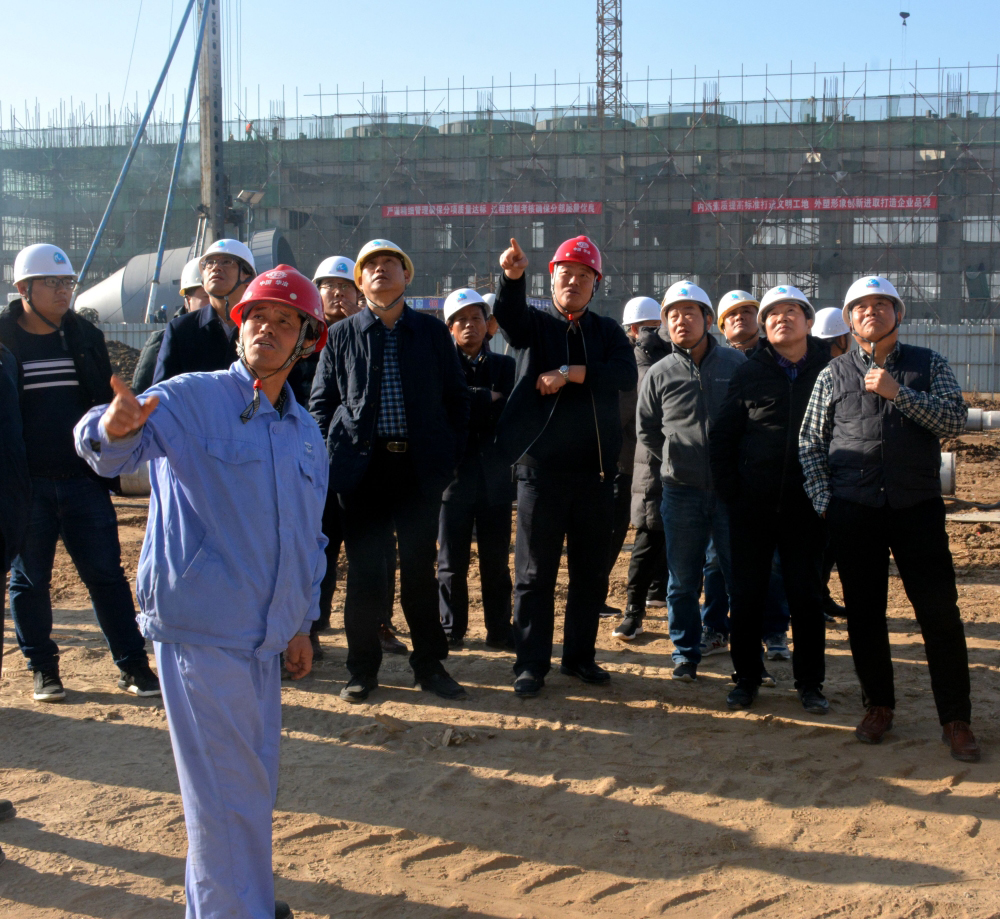 公司領(lǐng)導(dǎo)蒞臨唐山河鋼樂亭鋼鐵項(xiàng)目檢查指導(dǎo)工作